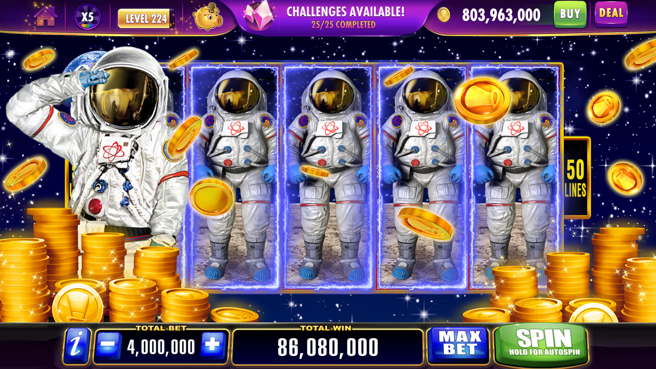 Ảnh chụp màn hình giao diện chính của Medusa PG Slot